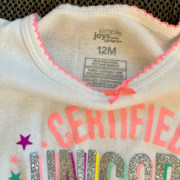 Carter’s 12 month unicorn pajama bundle - Picture 3 of 7